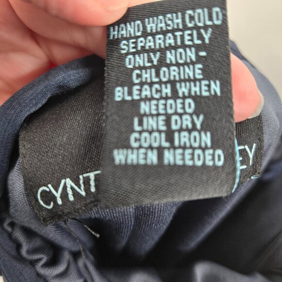 Cynthia Rowley Navy and Peach Maxi Skirt - Picture 7 of 9